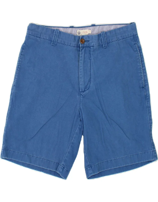 J. CREW Mens Chino Shorts W33 Medium  Blue Cotton