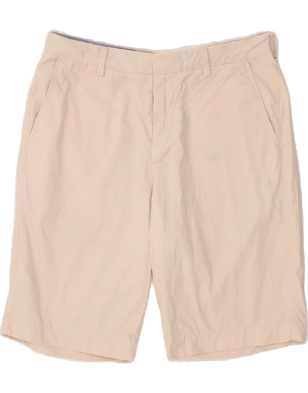 J. CREW Mens Chino Shorts W34 Large  Beige Cotton