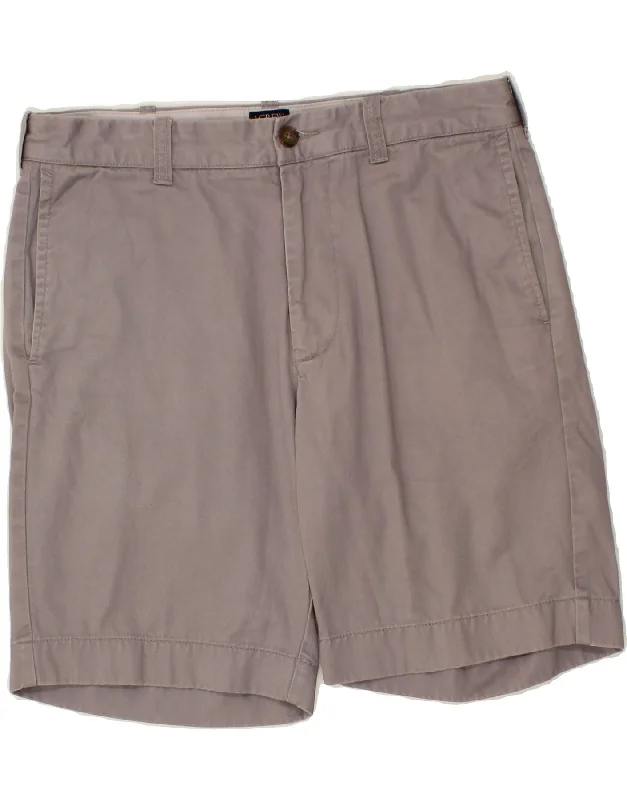 J. CREW Mens Gramercy Chino Shorts W33 Medium  Grey Cotton