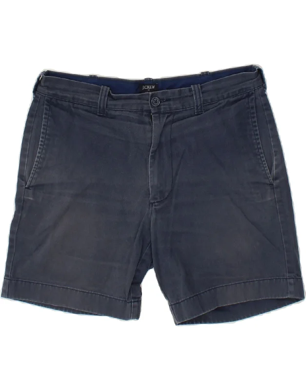 J. CREW Mens Reade Chino Shorts W31 Medium Navy Blue