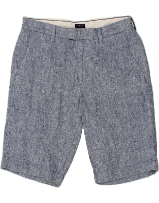 J. CREW Mens Rivington Chino Shorts W32 Medium Blue Flecked