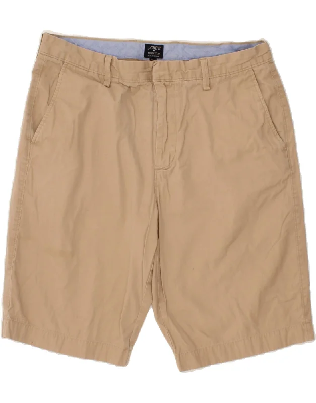 J. CREW Mens Rivington Chino Shorts W34 Large Beige Cotton