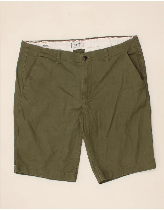 JACK & JONES Mens Regular Chino Shorts XL W40 Khaki