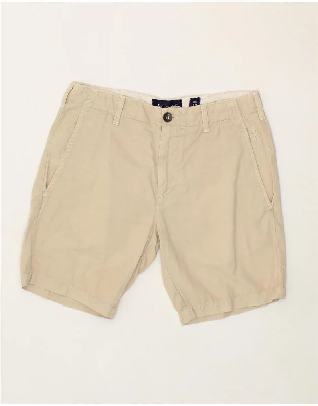 JECKERSON Mens Chino Shorts W30 Medium  Beige Cotton