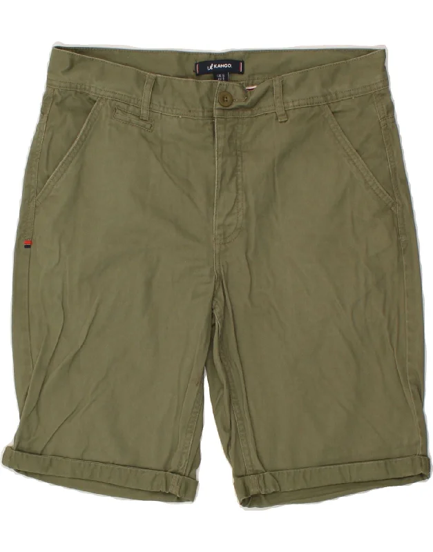 KANGOL Mens Chino Shorts Small W34 Khaki Cotton