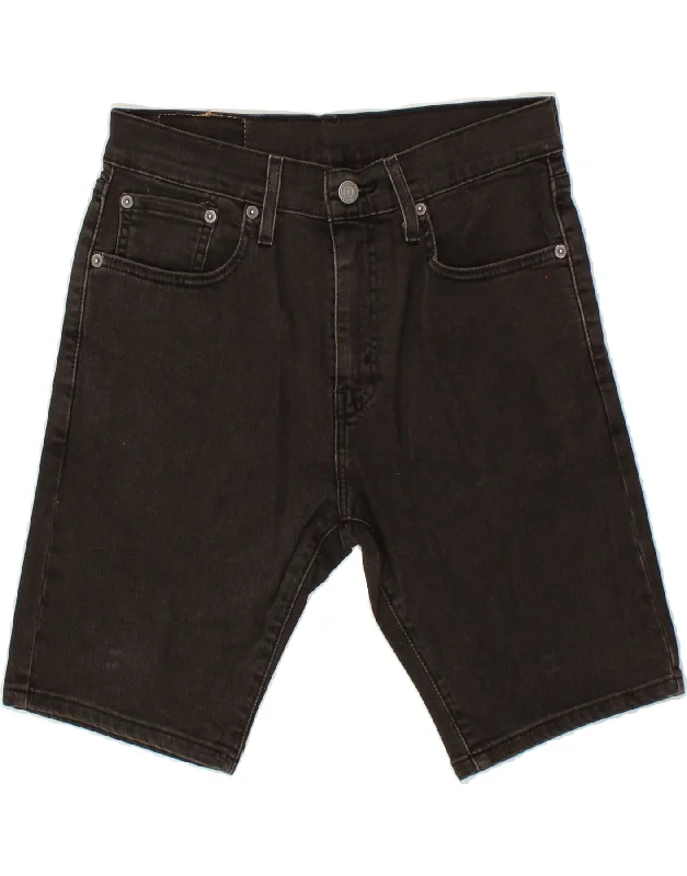 LEVI'S Mens 412 Denim Shorts W28 Small Black