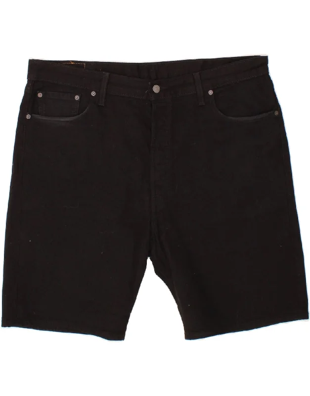 LEVI'S Mens 501 Denim Shorts W40 XL Black Cotton