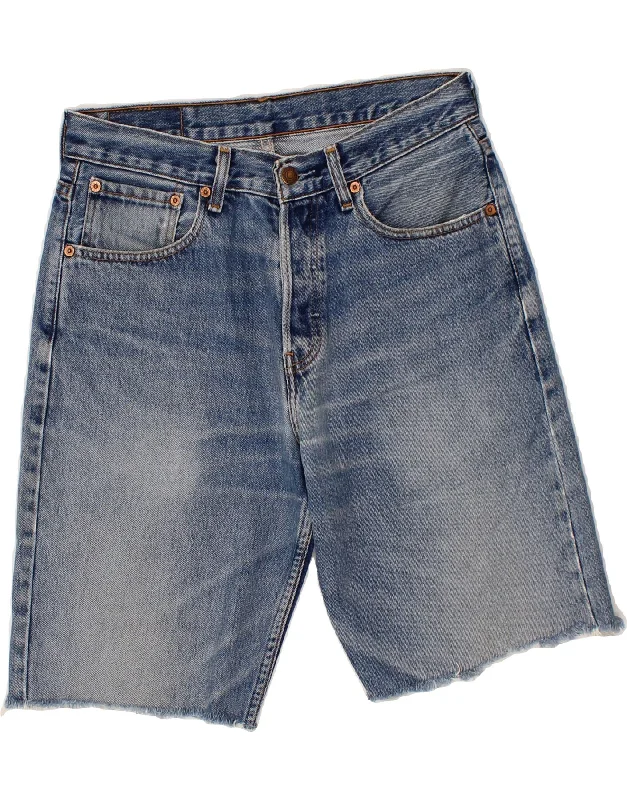 LEVI'S Mens 582 Denim Shorts  W31 Medium Blue Cotton