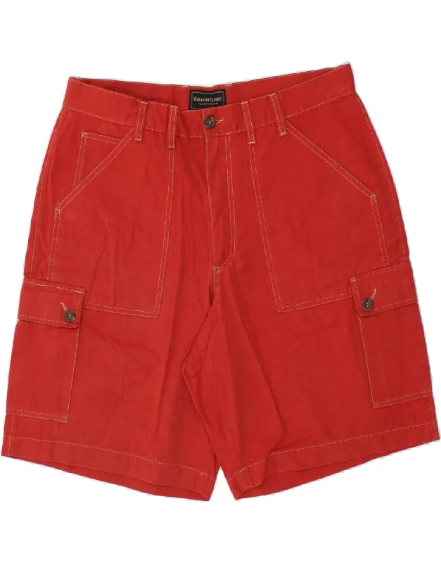 MARLBORO CLASSICS Mens Cargo Shorts EU 54 2XL W36  Red Cotton