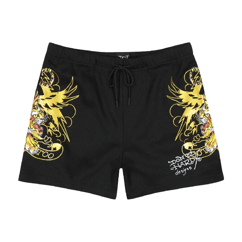 Men's Crawling Tigers Short In Black