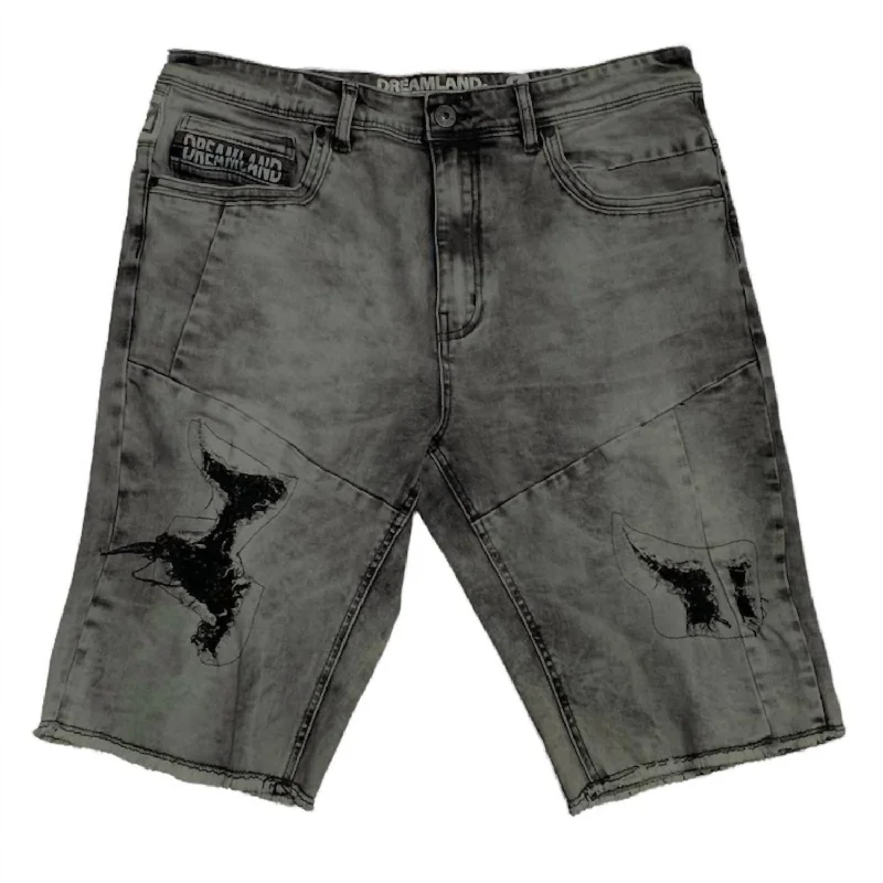 Men's Jean Short In Black Wash