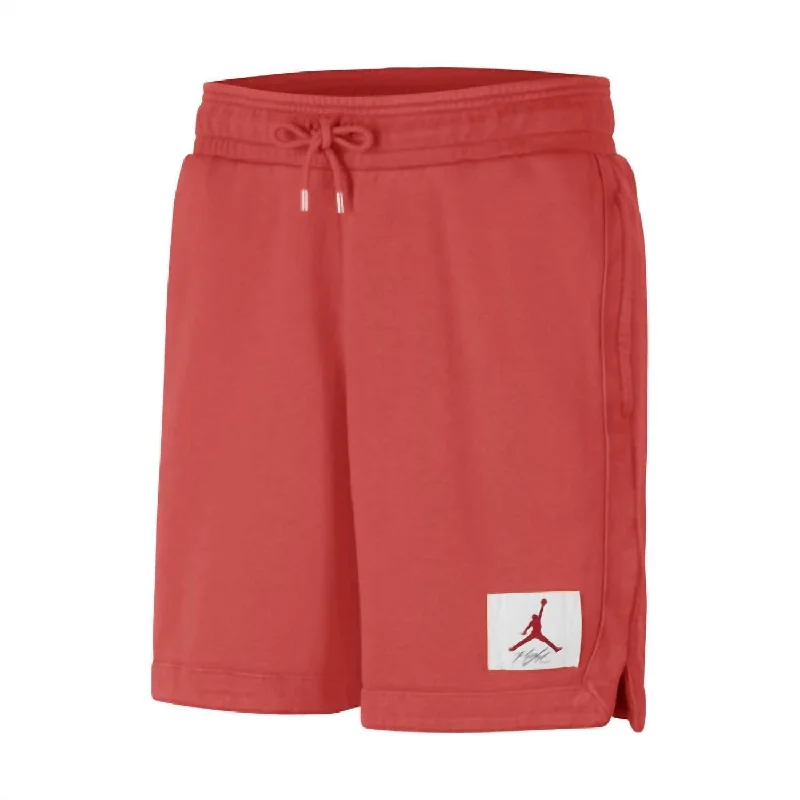 Men's Jumpman Flight Shorts In Track Red