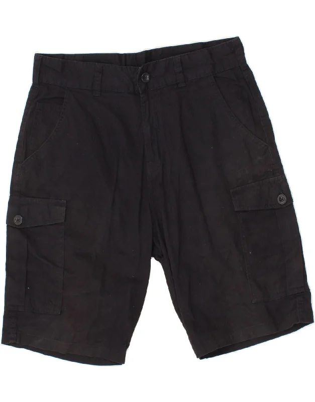 MOUNTAIN WAREHOUSE Mens Cargo Shorts W32 Medium Navy Blue Cotton