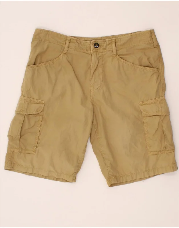 NAPAPIJRI Mens Cargo Shorts W32 Medium  Beige Cotton