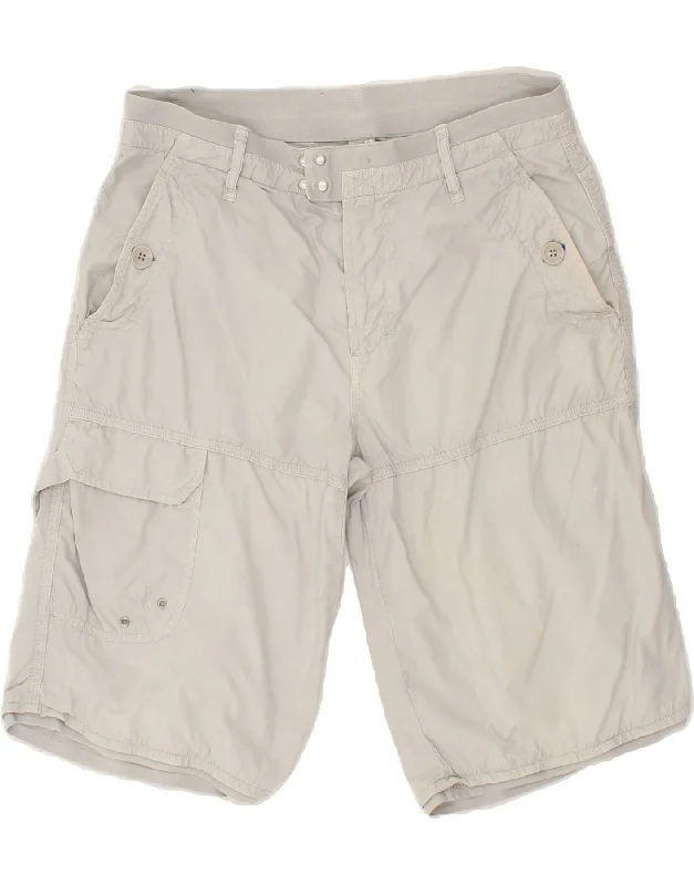 NORTH SAILS Mens Cargo Shorts W32 Medium Grey Cotton