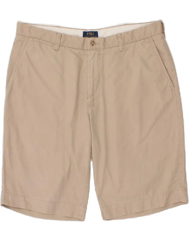 POLO RALPH LAUREN Mens Chino Shorts W36 Large Beige Cotton