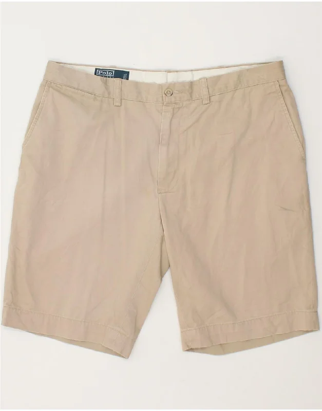 POLO RALPH LAUREN Mens Chino Shorts W36 Large  Beige Cotton