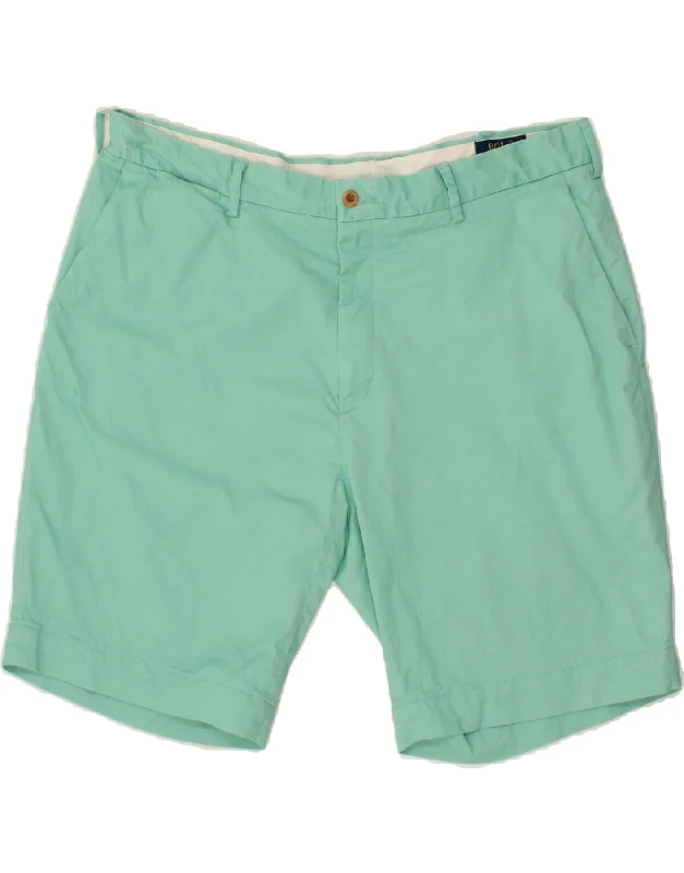 POLO RALPH LAUREN Mens Chino Shorts W38 XL Turquoise Cotton