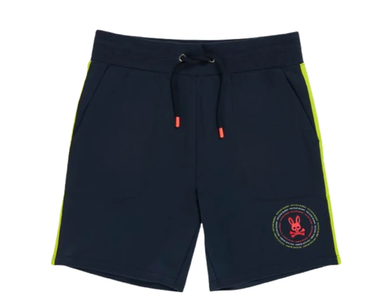 Psycho Bunny Ovington Navy Sweat Shorts B6R341P1FT-NVY