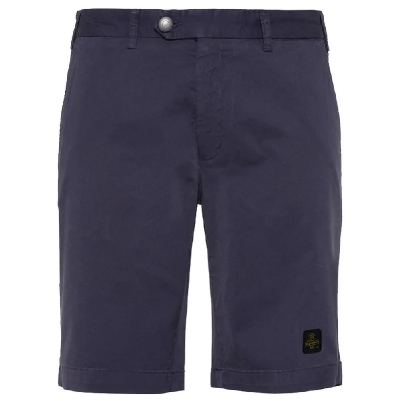 Refrigiwear Elegant  Bermuda Shorts with Logo Men's Patch