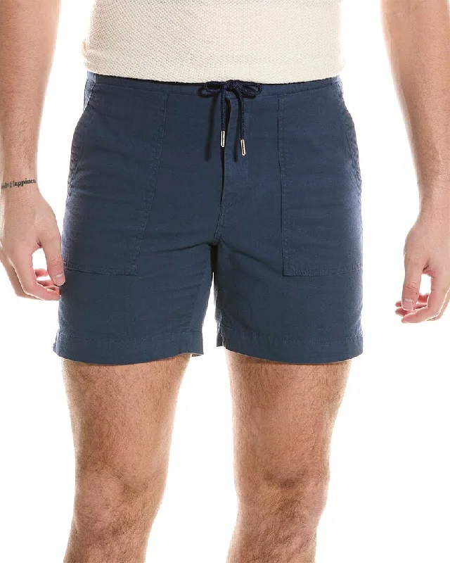 Robert Talbott Anderson Linen-Blend Drawstring Short