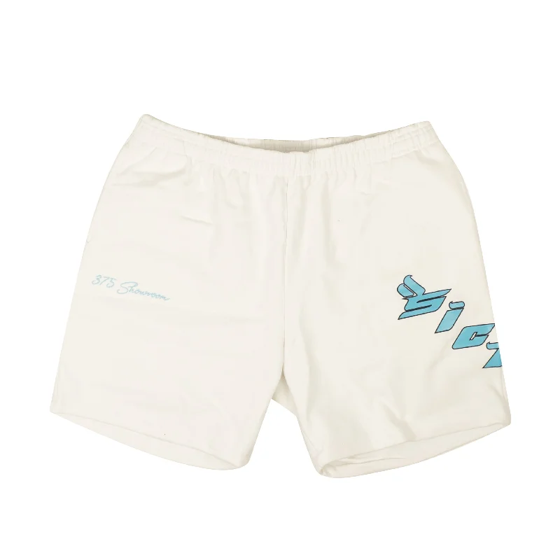 Sicko  X 375 Shorts - White/Light Blue