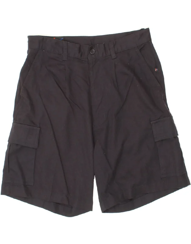 SKY FLY Mens Cargo Shorts IT 46 Small W29  Navy Blue Cotton