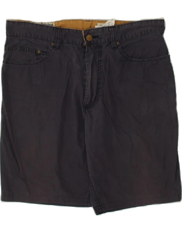 TIMBERLAND Mens Casual Shorts W33 Medium Navy Blue Cotton