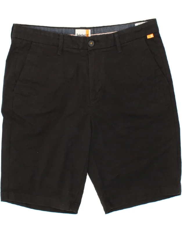 TIMBERLAND Mens Chino Shorts W35 Large Black Cotton