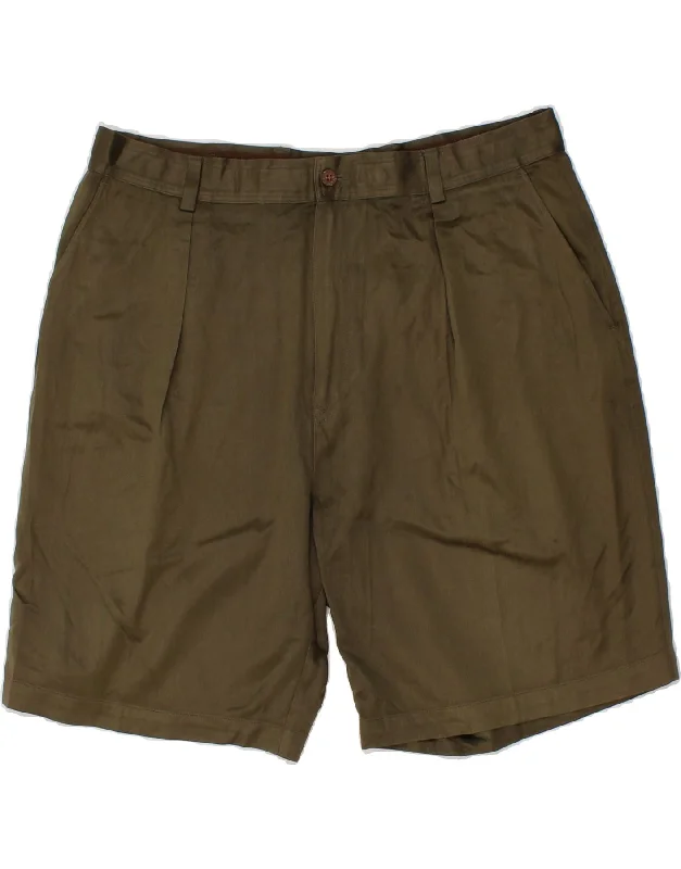 TOMMY BAHAMA Mens Chino Shorts W38 XL Khaki Silk