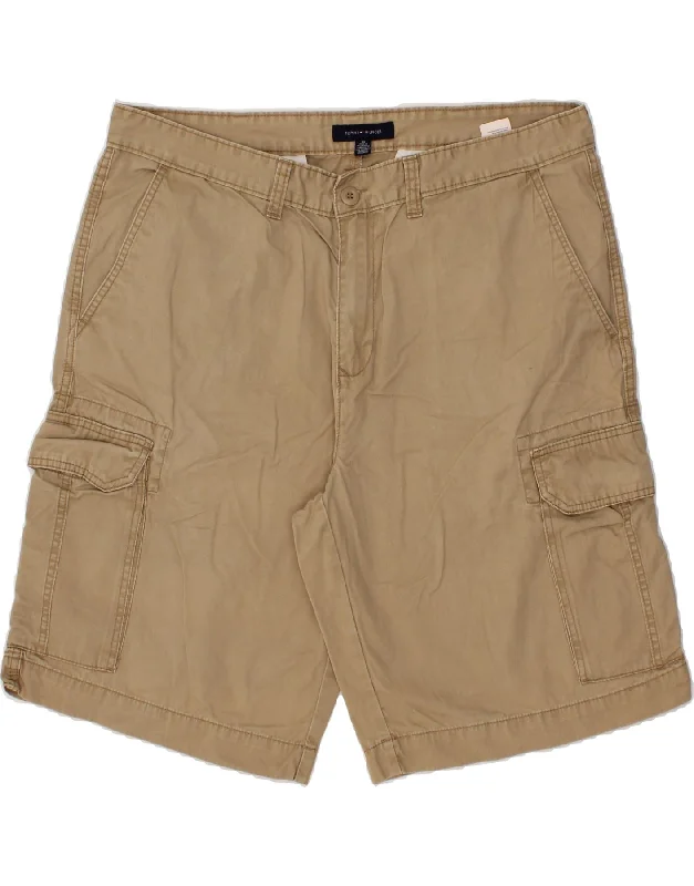 TOMMY HILFIGER Mens Cargo Shorts W38 XL Beige Cotton