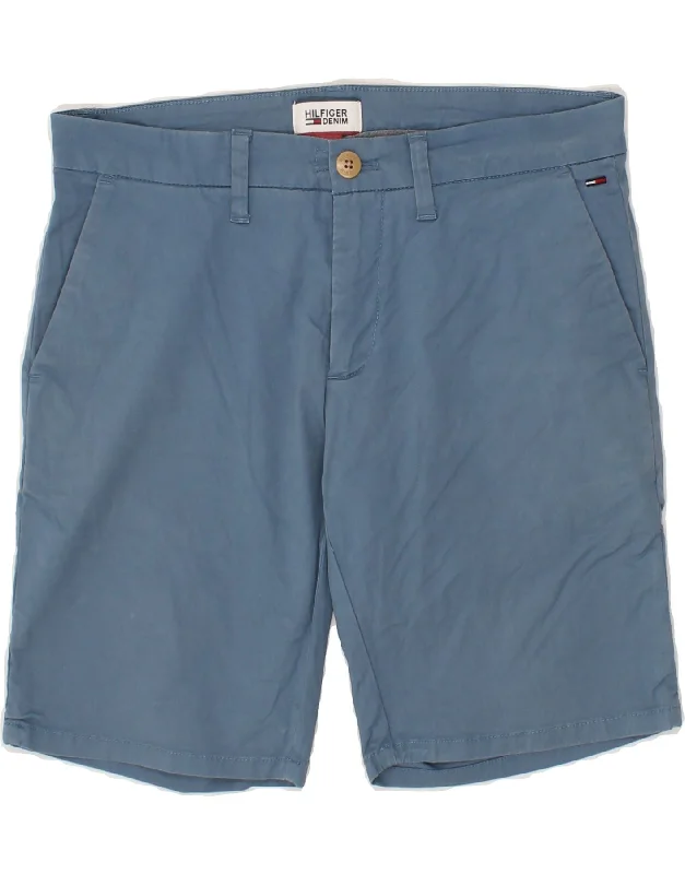 TOMMY HILFIGER Mens Chino Shorts W30 Medium  Blue Cotton