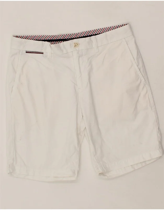 TOMMY HILFIGER Mens Chino Shorts W32 Medium White Cotton