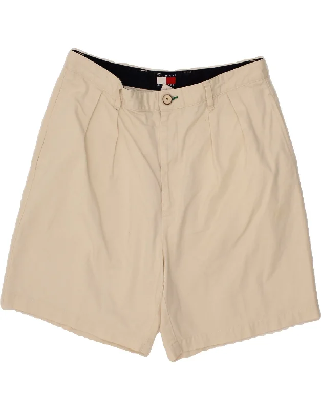 TOMMY HILFIGER Mens Chino Shorts W36 Large Beige Cotton