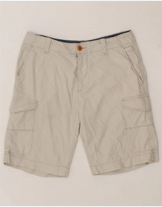 TOMMY HILFIGER Mens Classic Fit Cargo Shorts W30 Medium Grey Cotton