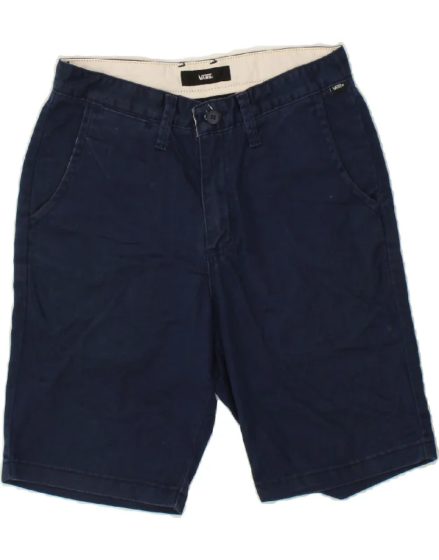 VANS Mens Chino Shorts  W28 Small Navy Blue Cotton