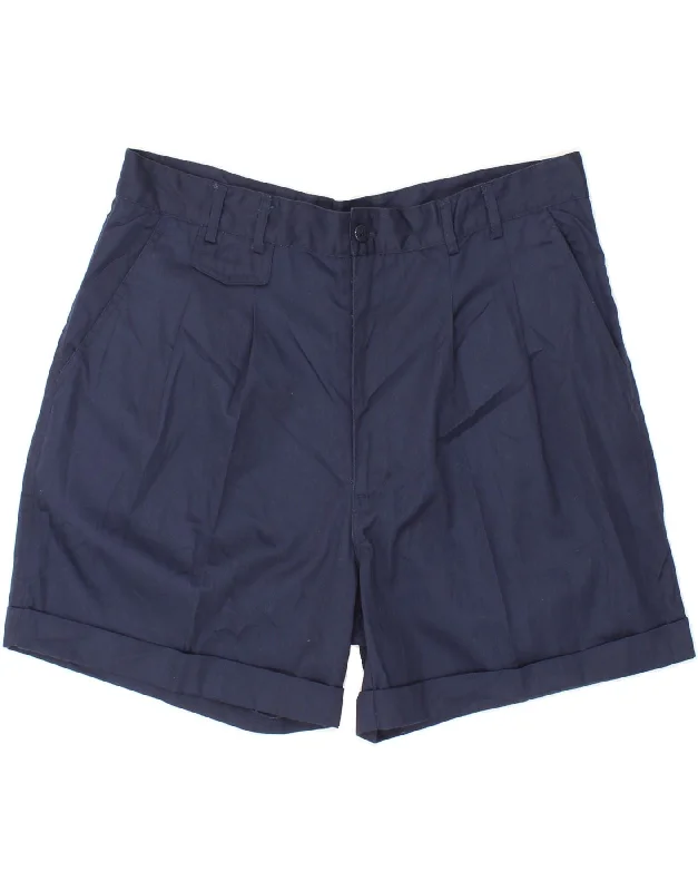 VINTAGE Mens Chino Shorts IT 52 XL W36  Navy Blue Cotton