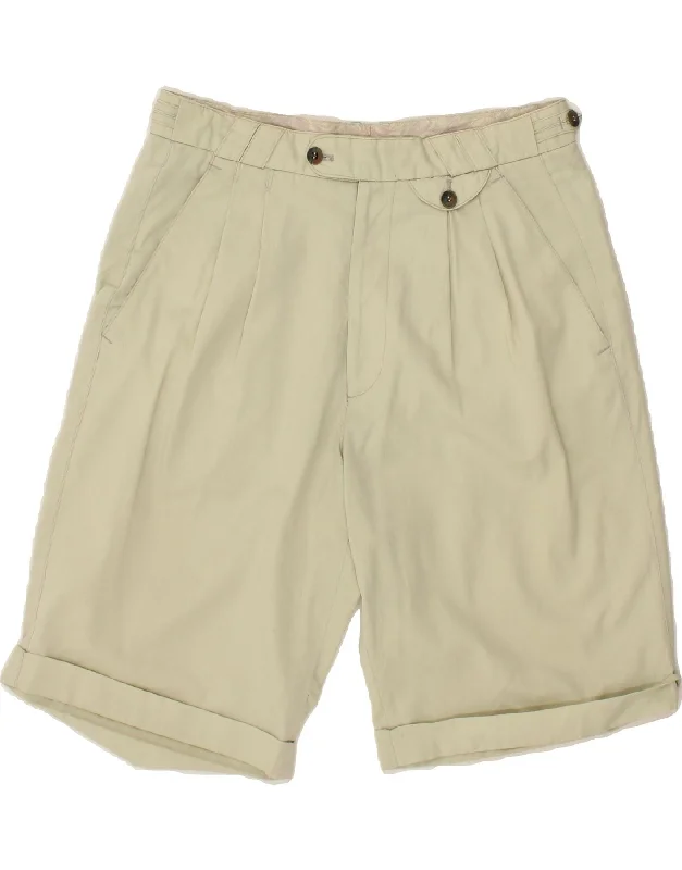 VINTAGE Mens Pegged Chino Shorts W32 Medium Beige