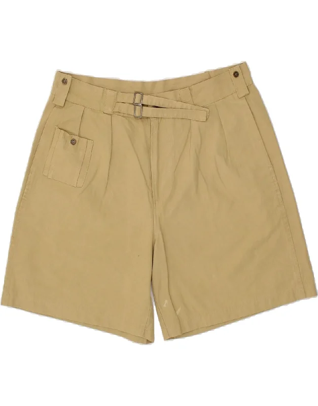 VINTAGE Mens Pegged Chino Shorts W34 Large Beige