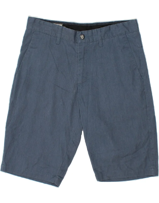 VOLCOM Mens Chino Shorts W30 Medium  Blue Cotton