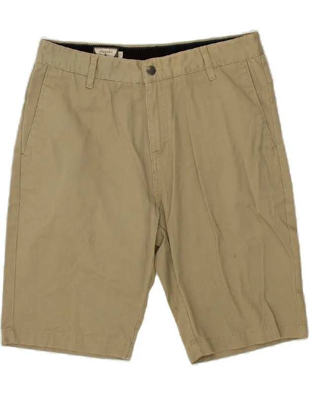 VOLCOM Mens Chino Shorts  W31 Medium Beige Cotton