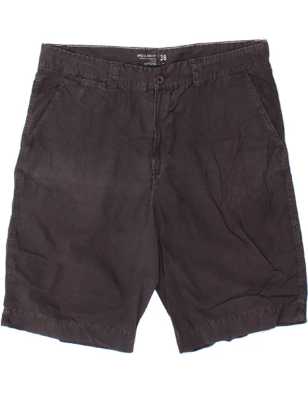 WOOLRICH Mens Chino Shorts W38 XL  Black Cotton