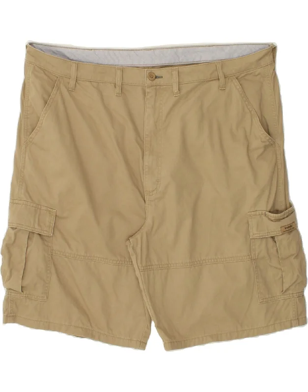 WRANGLER Mens Cargo Shorts W44 2XL Beige Cotton